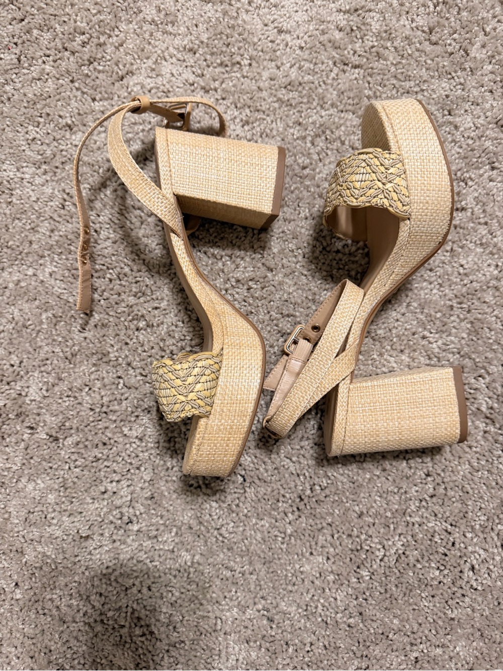 Bratz Doll Style Raffia Wedges